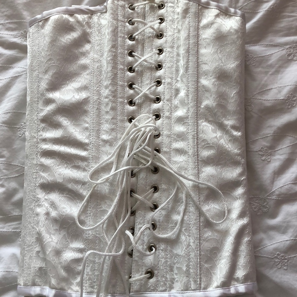 Sz 36 TIE-BACK CORSET NWT CUSTOM HANDMADE - Picture 2 of 4